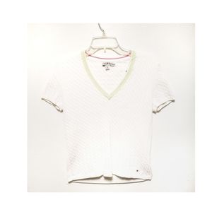 Tommy Hilfiger Cable Knit V-neck Sweater Size M